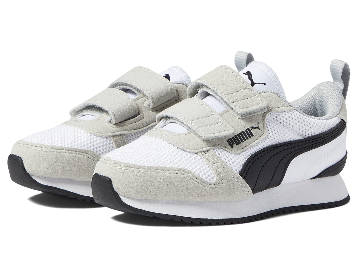 PUMA R78 V PS (Little Kid) Puma White/Gray Violet/Puma Black 10.5 Little Kid M