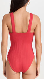 Beach Riot Women's Tyler One Piece, Merry Red, M