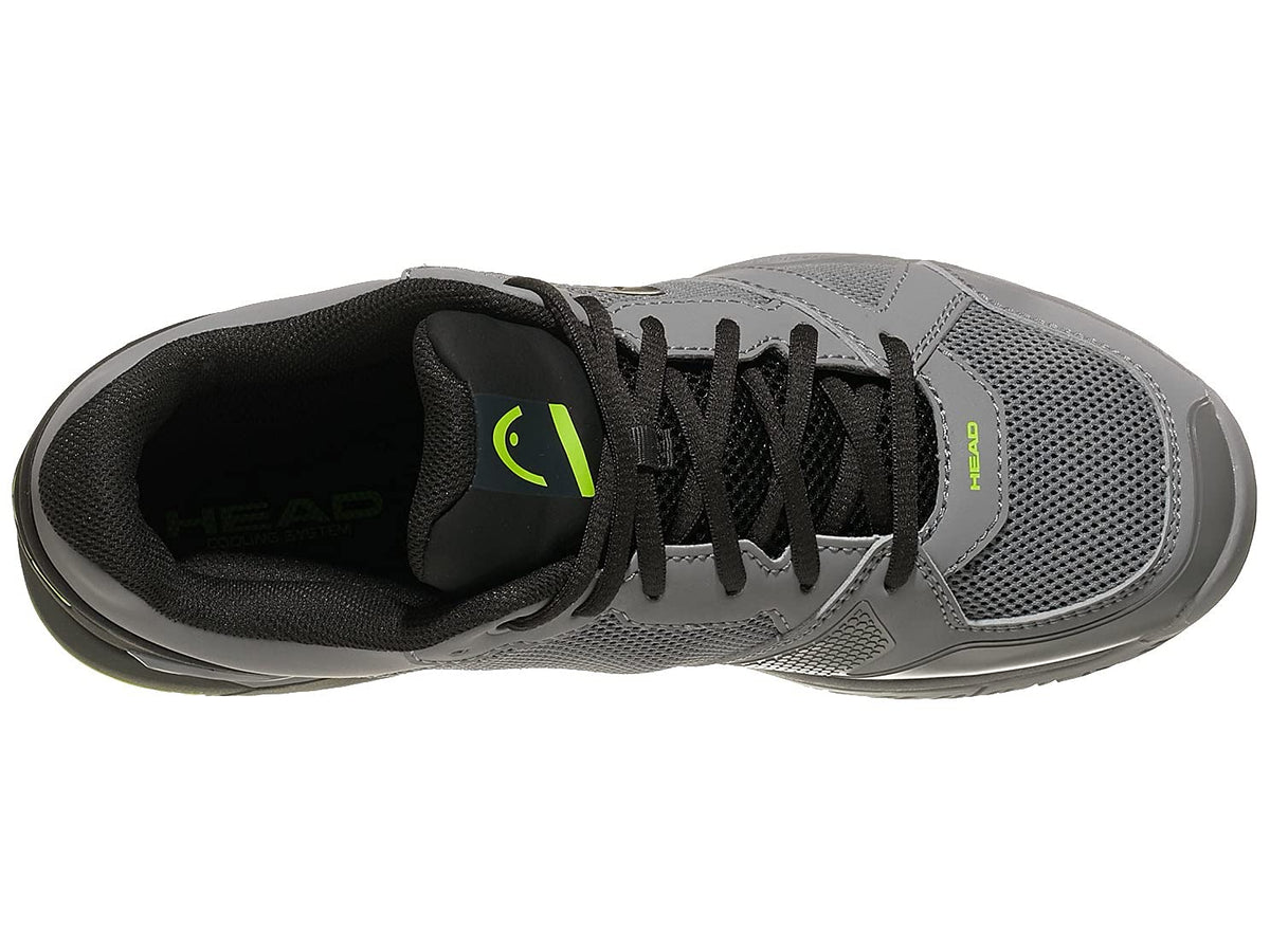 HEAD Revolt EVO Tennis Court Shoes for Men-Gray/Black, 8.5