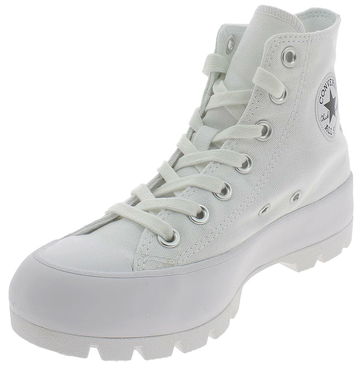 Converse Womens Chuck Taylor All Star Lugged White/Black/White Sneaker US 10