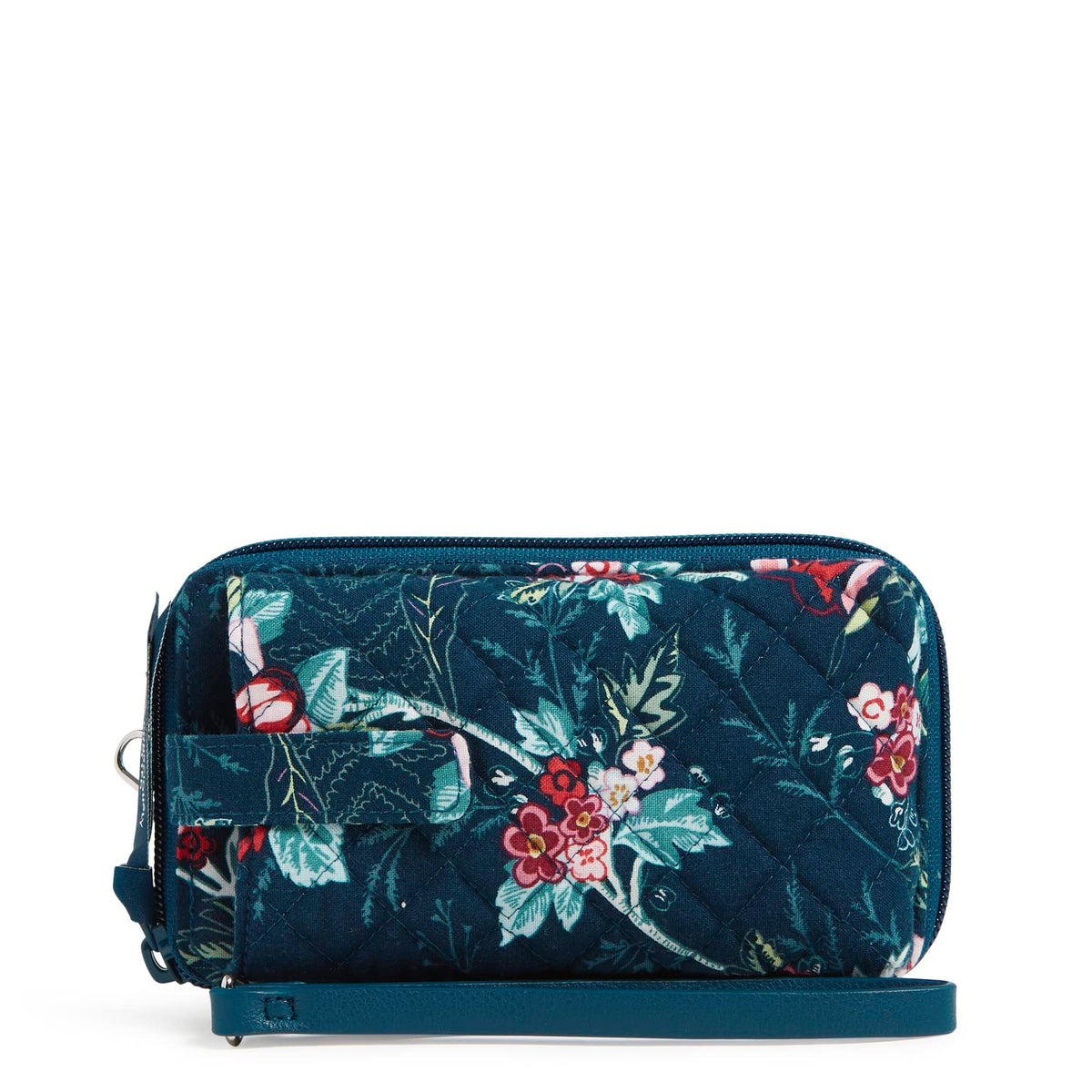 Vera Bradley Women's Cotton Smartphone Wristlet With RFID Protection, Rose Toile - Recycled Cotton, One Size