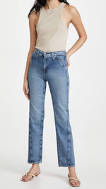 AG Adriano Goldschmied Angled Alexxis Vintage High-Rise Straight in Embrace Embrace 25 31