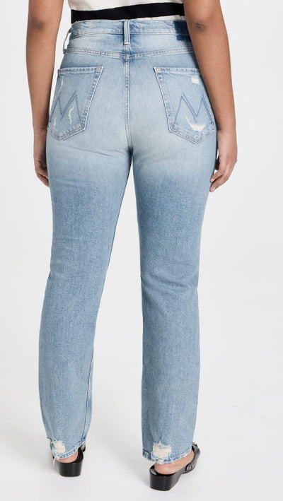 MOTHER Women's High Waisted Rider Skimp, The Confession, Blue, 32