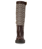 Coach Lilli Jacquard Boot Oak/Maple 5 B (M)