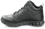 Reebok Work Sublite Cushion Work, Men's, Black, Mid-Athletic Style, MaxTrax Slip Resistant, Soft Toe Work Shoe 9.5 Wide