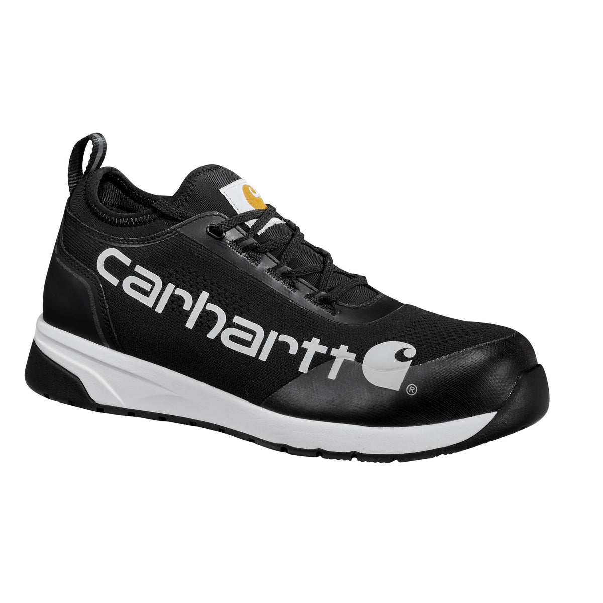 Carhartt Men's Force 3" EH Nano Toe Work Sneaker, Black/White - 12 M