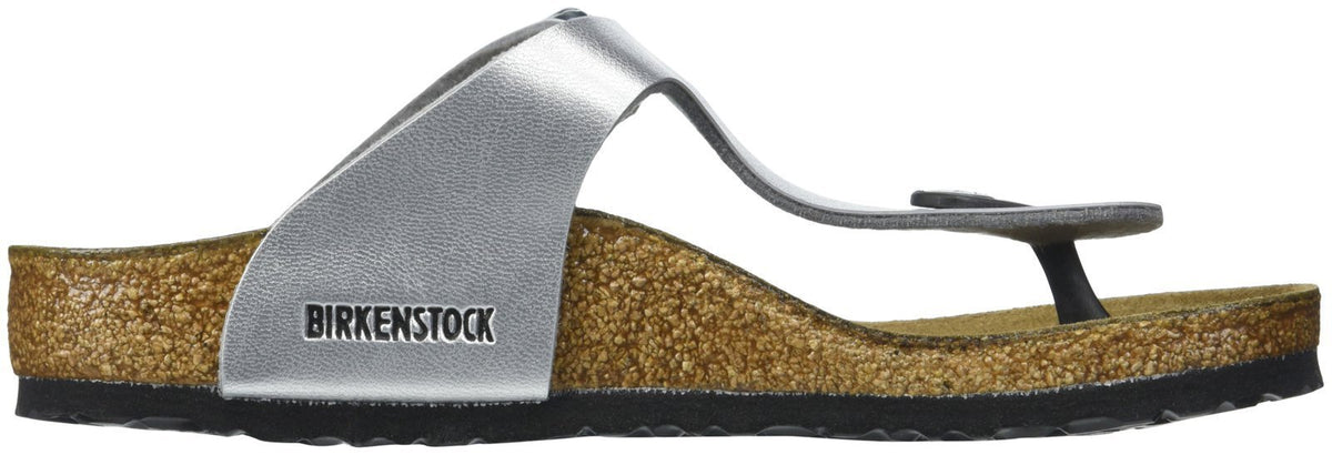 Birkenstock Gizeh Sandal (Little Kid/Big Kid),Silver,34 M EU (3-3.5 M US Big Kid)