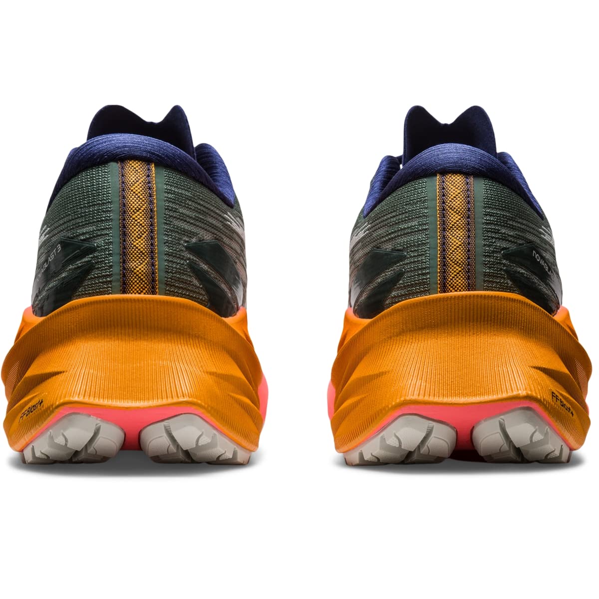 ASICS Women's NOVABLAST 3 Trail Running Shoes, 7.5, Nature Bathing/Papaya