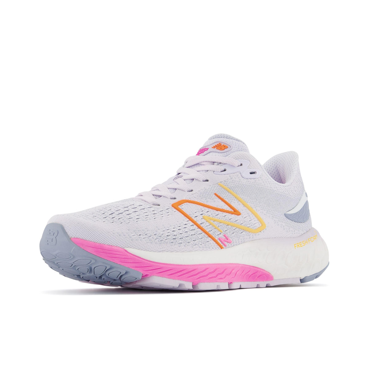 New Balance Women's Fresh Foam X 880 V12 Running Shoe, Libra/Vibrant Pink, 8 Narrow