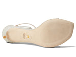 Stuart Weitzman Womens Nudistcurve 75 Sandal Platino 10.5 B