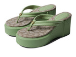 COACH Franki Flip-Flop Green 9 B (M)