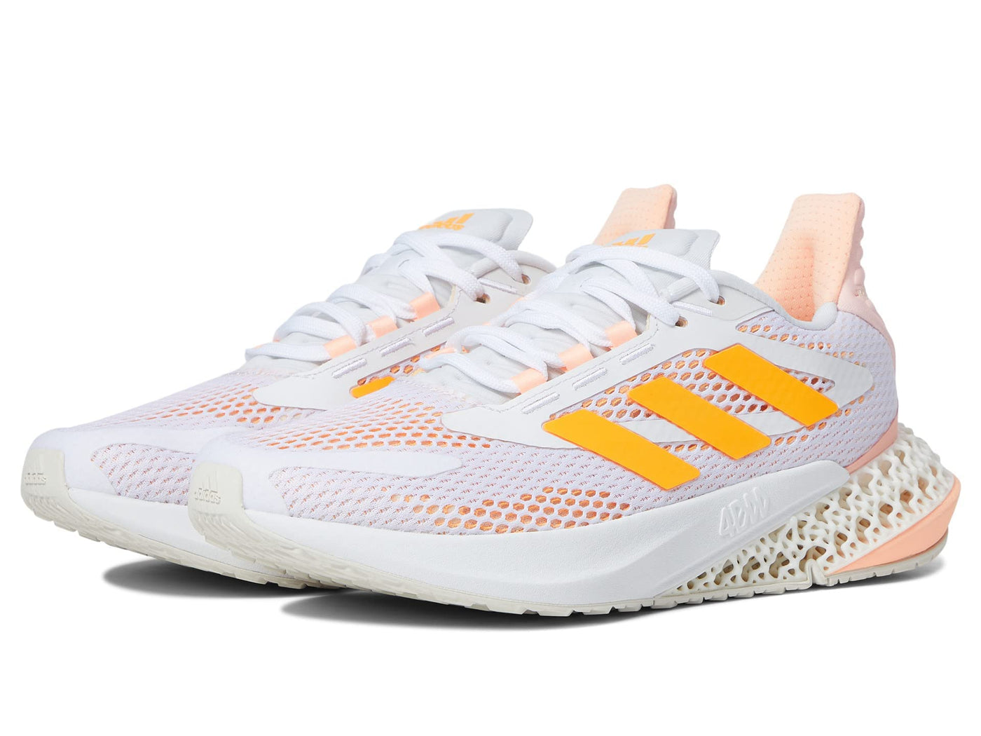 adidas 4Dfwd-Pulse White/Flash Orange/Ecru Tint 8 B (M)
