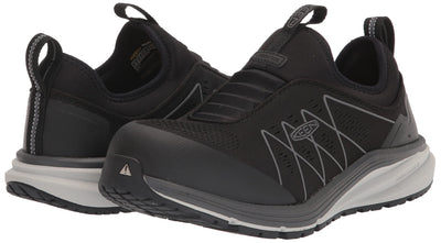 KEEN Utility Men's Vista Energy Shift Low Height Composite Toe Slip-On Industrial Work Shoe 13 Wide Vapor/Black