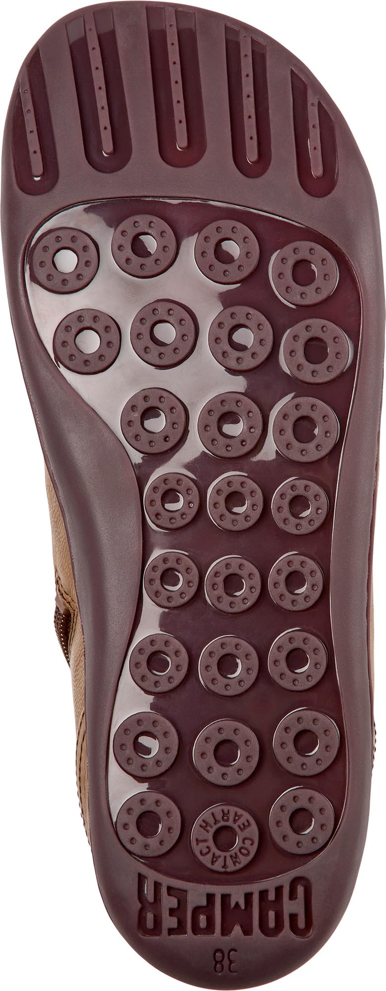 Camper Women's Modern Ankle Boot, Medium Brown 020, 9