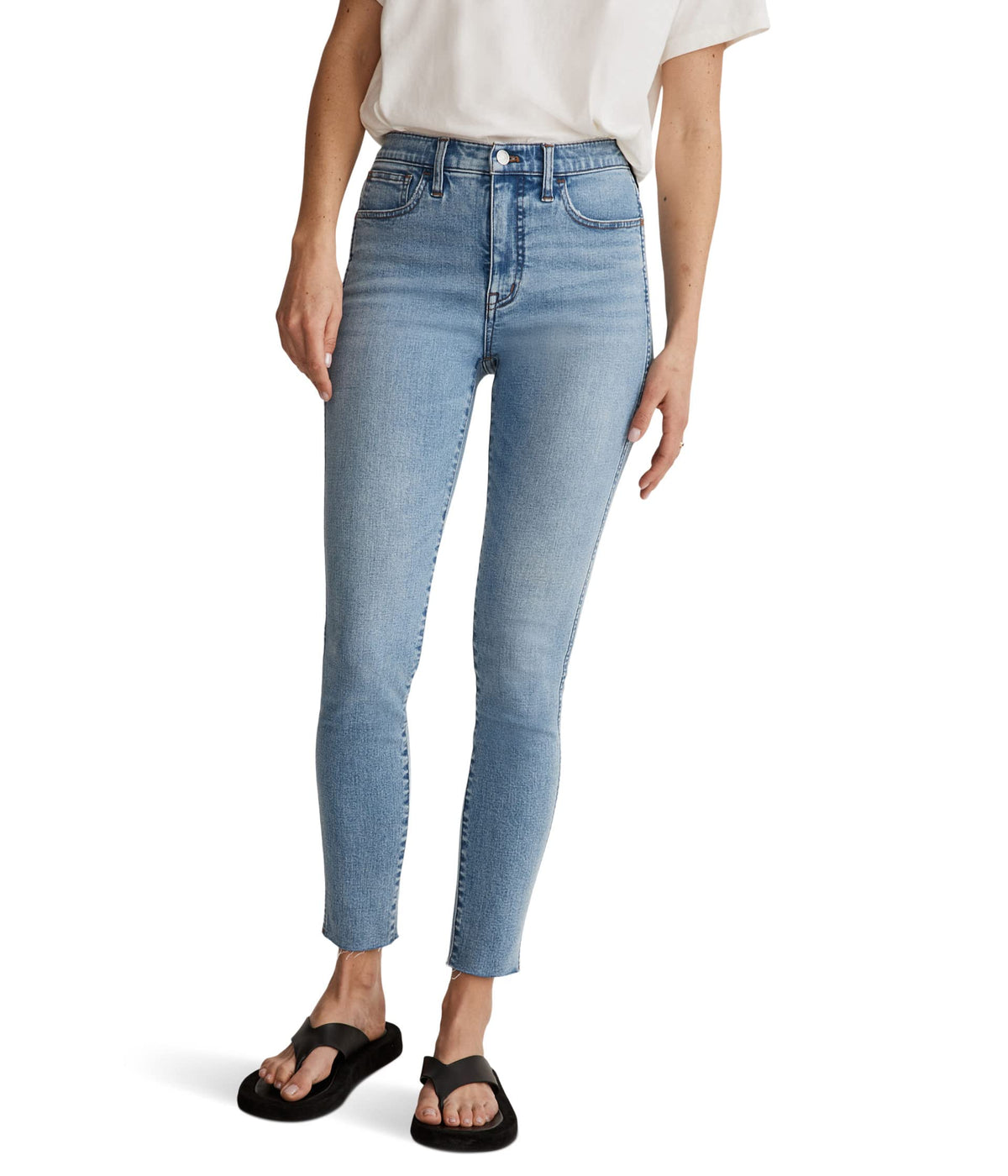 Madewell 10" High-Rise Roadtripper Authentic Skinny Jeans in Bruening Wash Bruening Wash 26