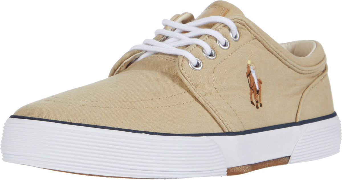 Polo Ralph Lauren Faxon Low Beige Washed Canvas 10.5 M