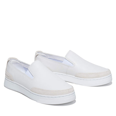 Timberland Atlanta Green Leather Slip-On White Full Grain 8.5 B (M)