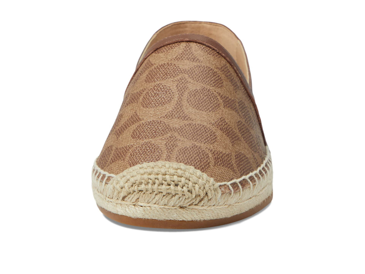 Coach Collins Coated Canvas Espadrille Beige 11 B (M)