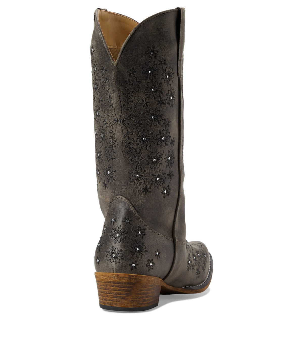 ROPER Ladies Riley Bouquet SnipToe Boot 10 Black