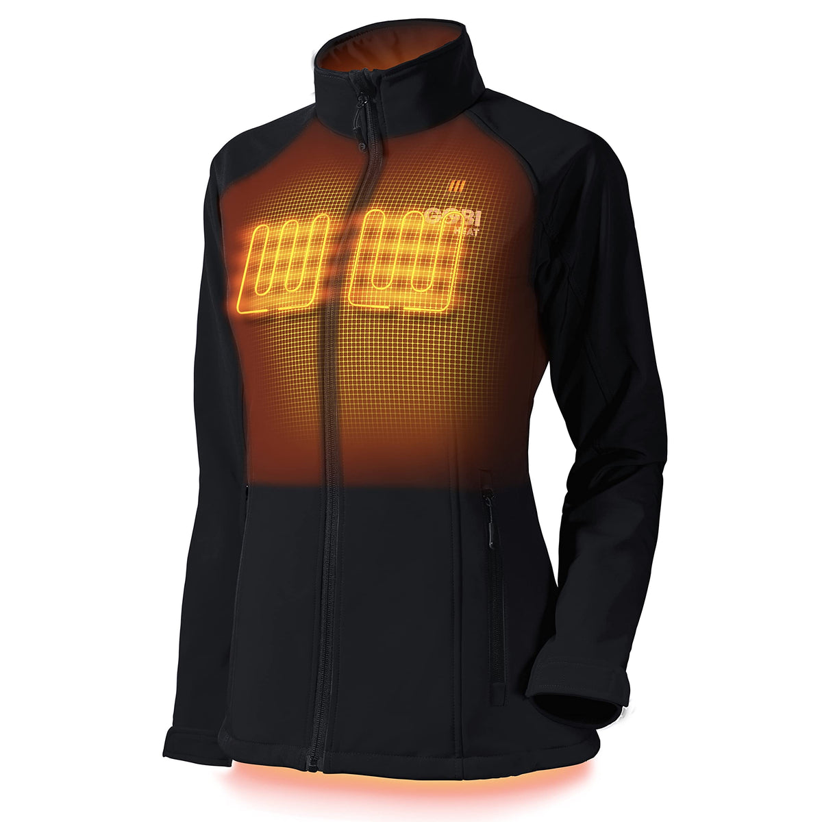 Sahara Women’s Heated Jacket - 10 hrs of Heat | 3 Heat Zones | With Battery & Charger | Machine Washable | All Day Warmth