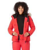 Obermeyer Tuscany Elite Jacket for Women - Fleece Chin Warmer, Interior Windguard, Comfortable and Cozy Winter Jacket Brakelight 2 One Size