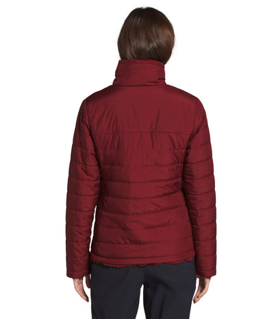THE NORTH FACE Women's Mossbud Insulated Reversible Jacket (Standard and Plus Size), Pomegranate, X-Small