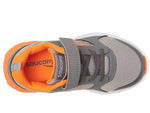 Saucony Wind Alternative Closure 2.0 Sneaker, Grey/Orange, 1 US Unisex Big Kid