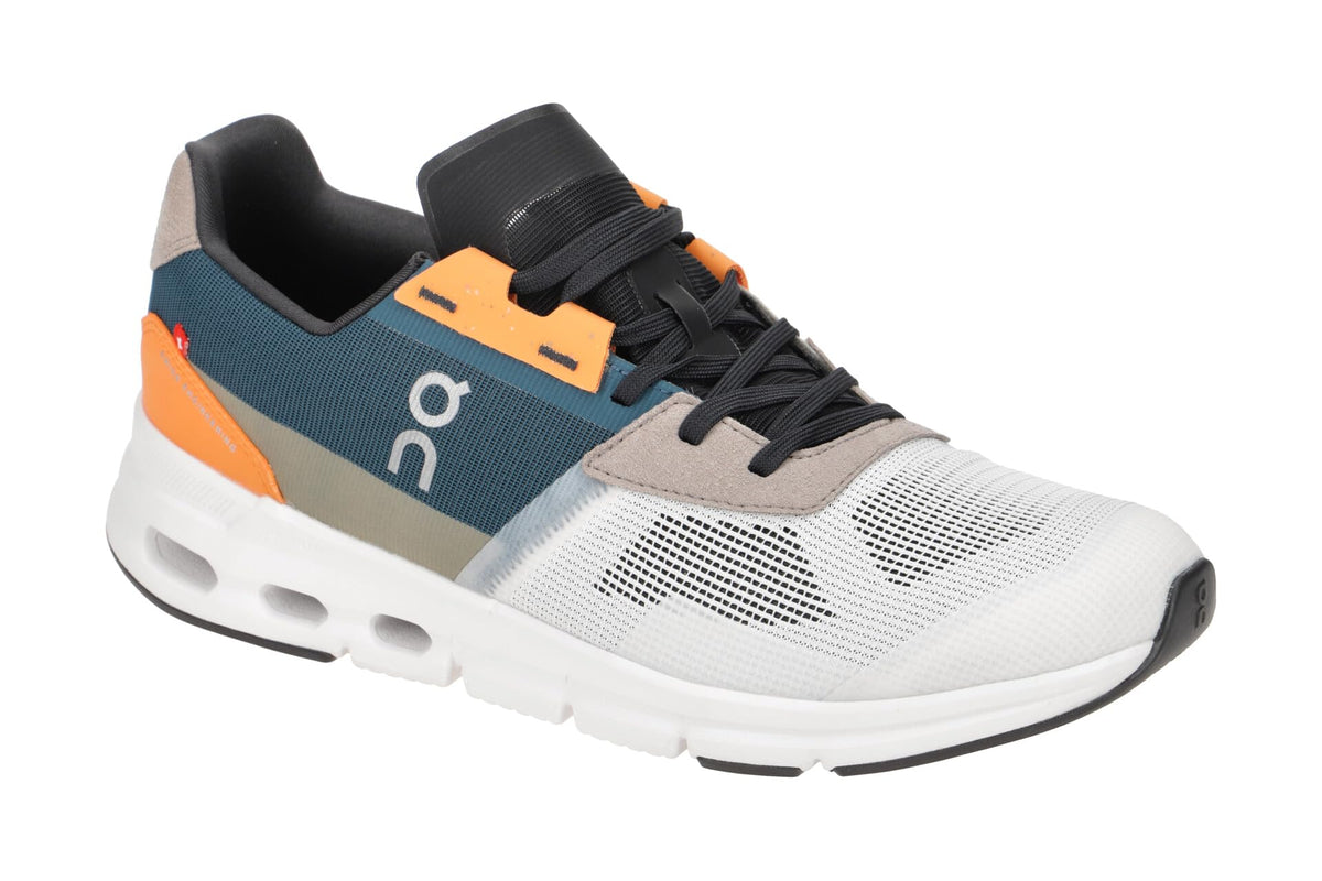 On Men's Cloudrift Sneakers, Ivory/Storm, Blue, 13 Medium US