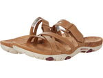 Merrell Sandspur Rose Slide Sandals for Women Offers Leather Upper, Lightly Cushioned Footbed, and Lightweight Eva Midsole Tobacco/Pomagranate 11 M
