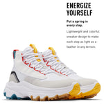 Sorel Women's Kinetic Breakthru Venture Mid Waterproof Shoe - White, Moonstone - Size 5.5