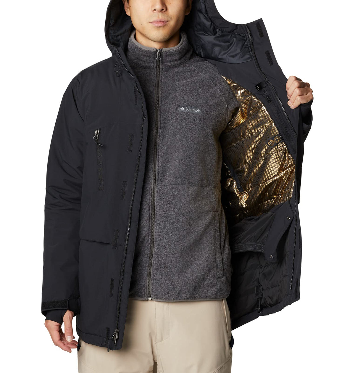 Columbia Men's Aerial Ascender Jacket, Black, Medium