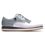 FootJoy Women's Sport Retro Previous Season Style Golf Shoe, White/Grey/Leopard, 9.5