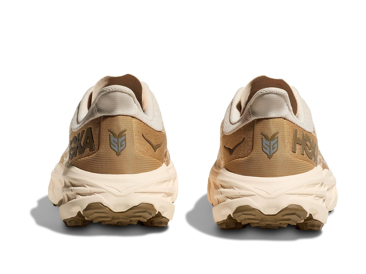 Hoka Men's Speedgoat 5 Sneaker, Vanilla/Wheat, 8.5