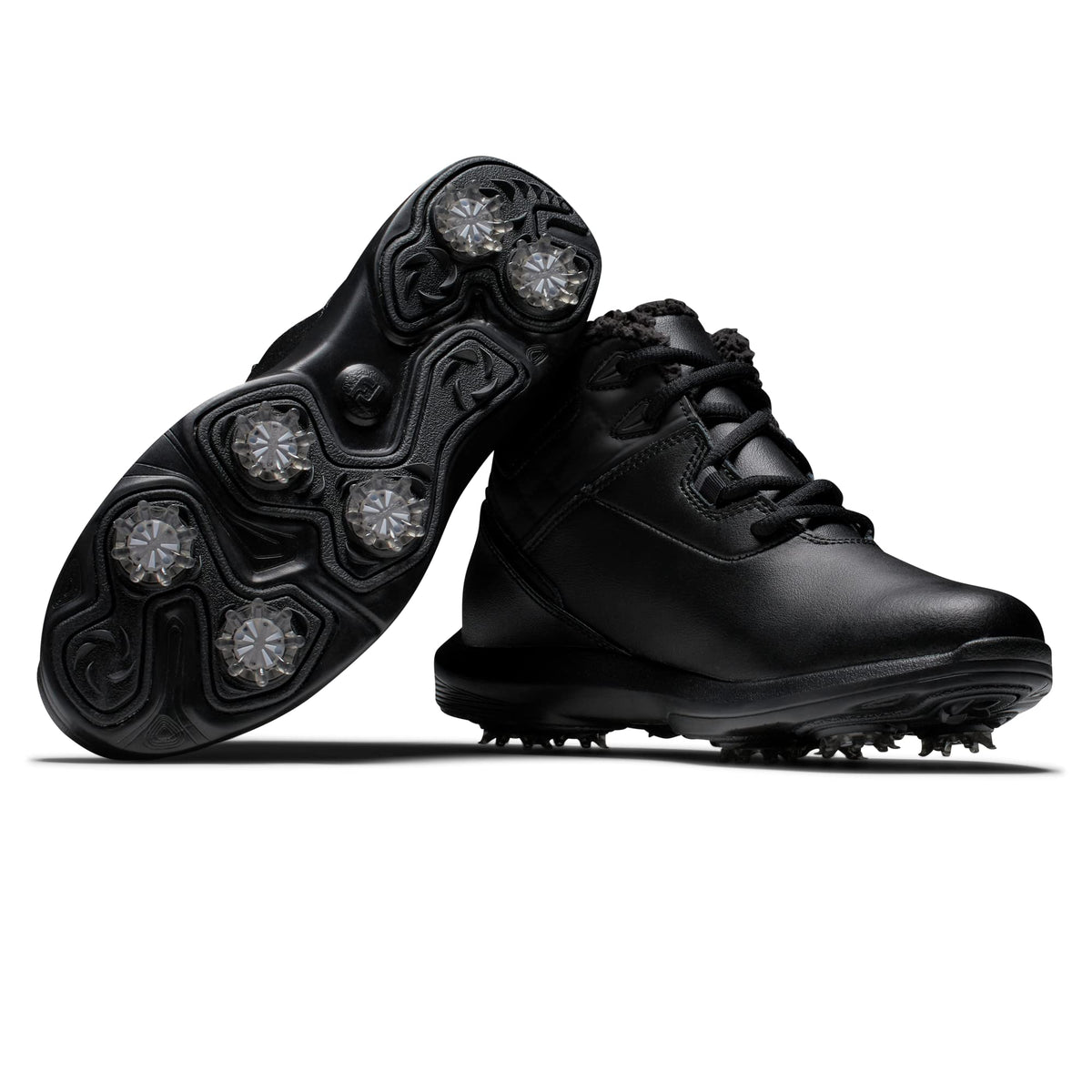 FootJoy Women's Stormwalker Golf Shoe, Black/Black, 8