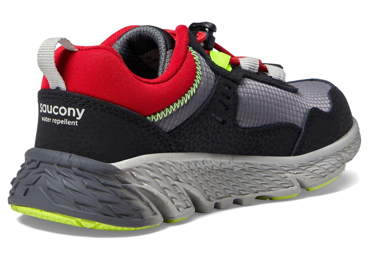 Saucony Boy's Wind Shield 3.0 (Little Kid/Big Kid) Grey/Red/Citron 11.5 Little Kid M