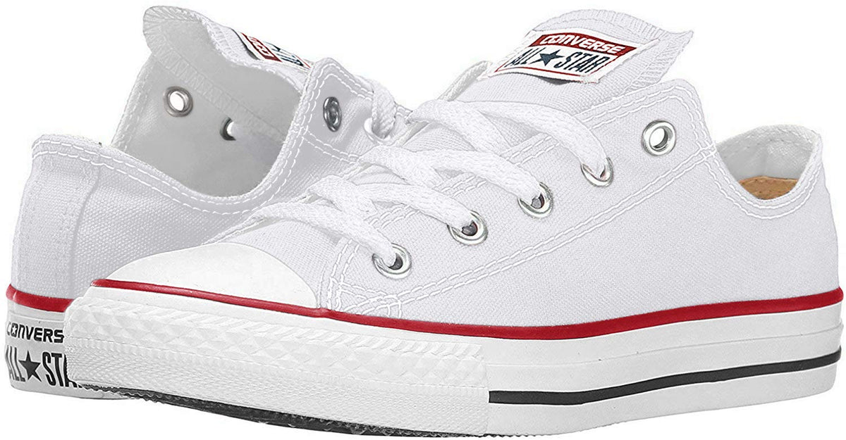 Converse Chuck Taylor All Star Low Top, Optical/White Canvas, 10 Women/8 Men