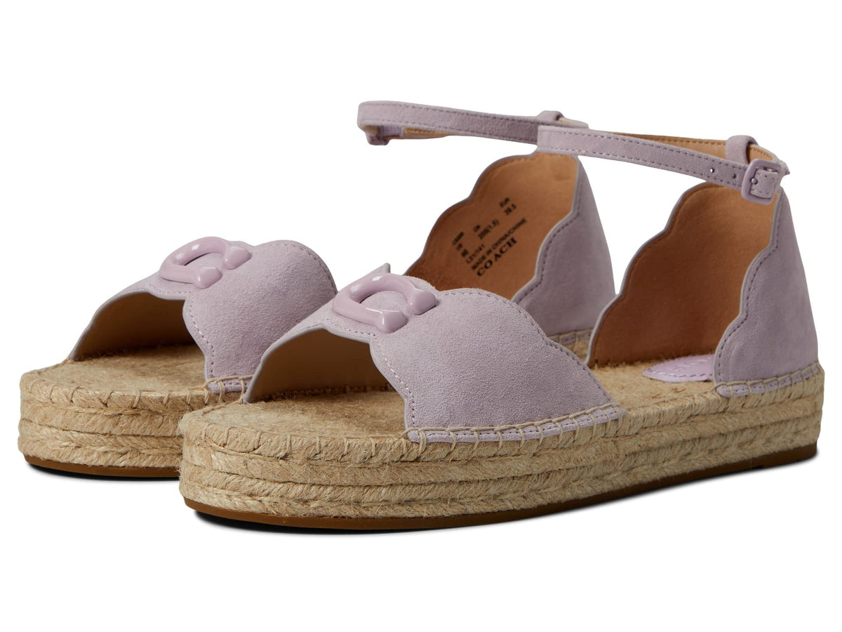 COACH Dillon Suede Espadrille Purple 9 B (M)