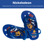 Nickelodeon Girls Boys character flip flops sandals kids water shoes - Paw Patrol Blues Clues Baby Shark - thong beach slides summer slip on quick dry toddler little kid 7-8 Toddler Navy Blue