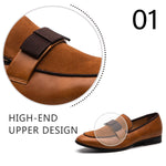 JITAI Men's Lindford Moc Toe Bit Slip-on Penny Loafer Party Shoes, Brown/02, 12 US