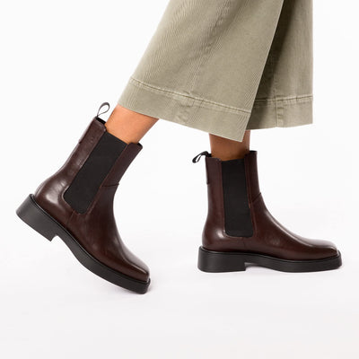 Vagabond Shoemakers Jillian Leather Chelsea Bootie Java EU 41 (US Women's 11) M