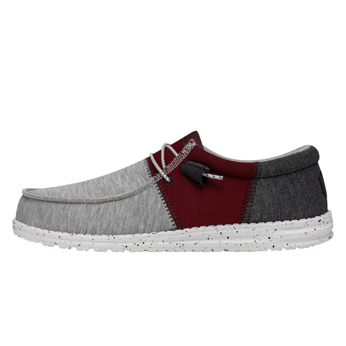 HEYDUDE Wally Tri Varsity Crimson Size M11 | Men's Shoes | Men's Slip On Loafers | Comfortable & Light-Weight