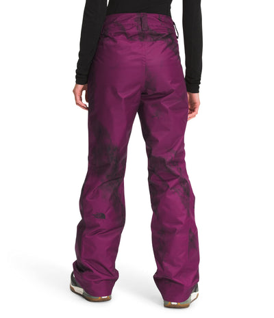 THE NORTH FACE Women's Sally Insulated Snow Pants - Regular, Pamplona Purple Marble Texture Camo Print, X-Large Regular