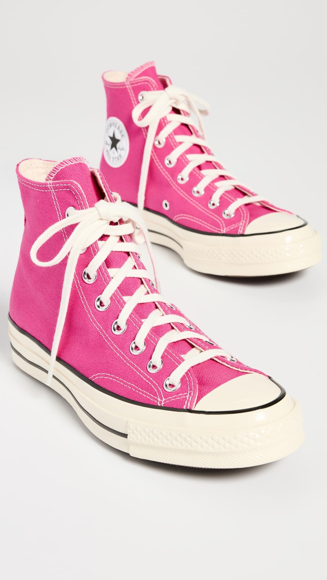 Converse Women's Chuck 70 High Top Sneakers, Lucky Pink/Egret/Black, 6.5 Medium US