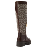 Coach Lilli Jacquard Boot Oak/Maple 5 B (M)