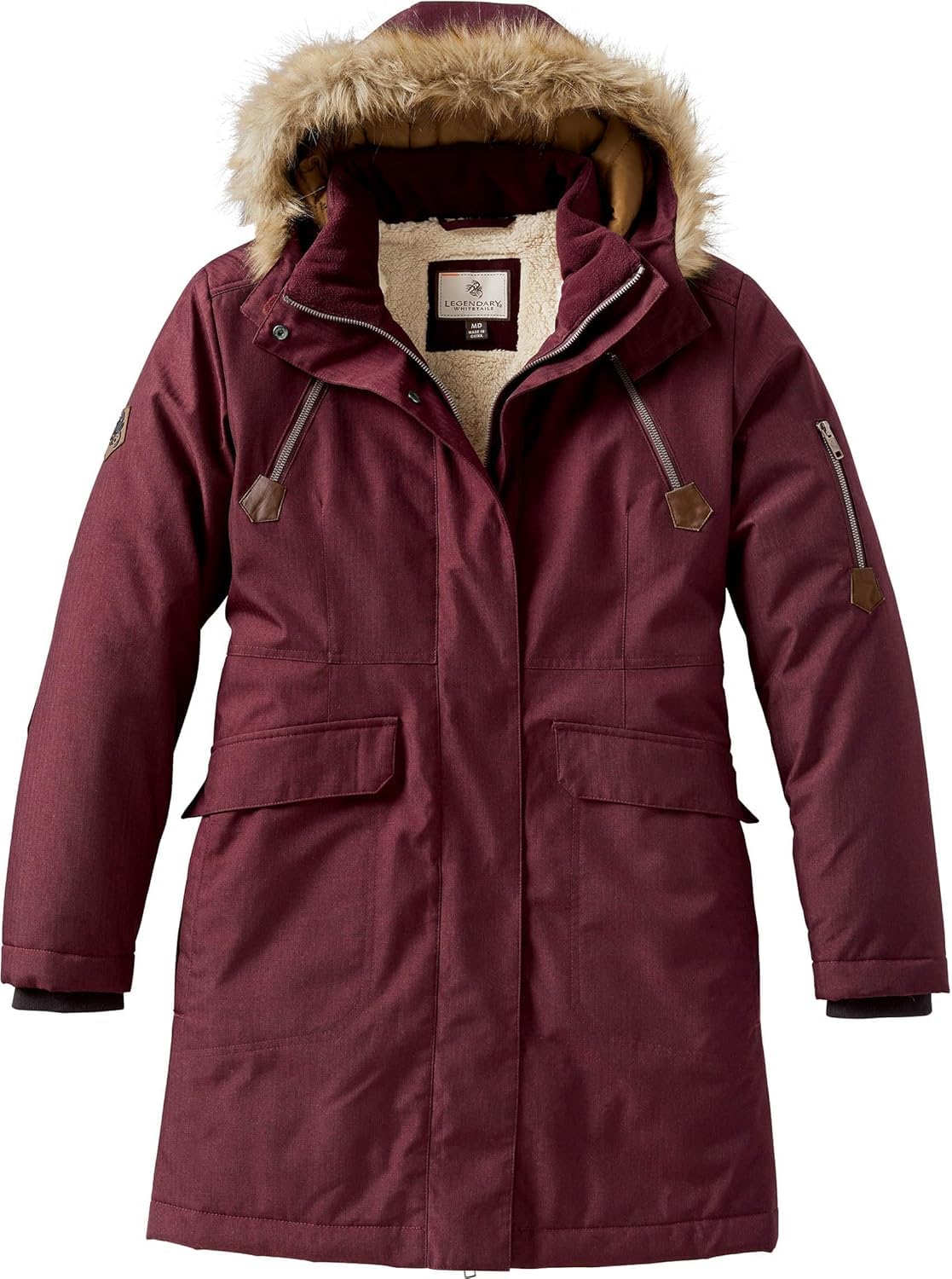 Legendary Whitetails Women's Anchorage Parka, Rusty Maroon, X-Large