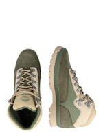 Timberland Euro Hiker Fl Shoes for Men Offers Leather and Textile Upper, Textile Lining, and Synthetic Outsole Dark Green Nubuck 13 D - Medium