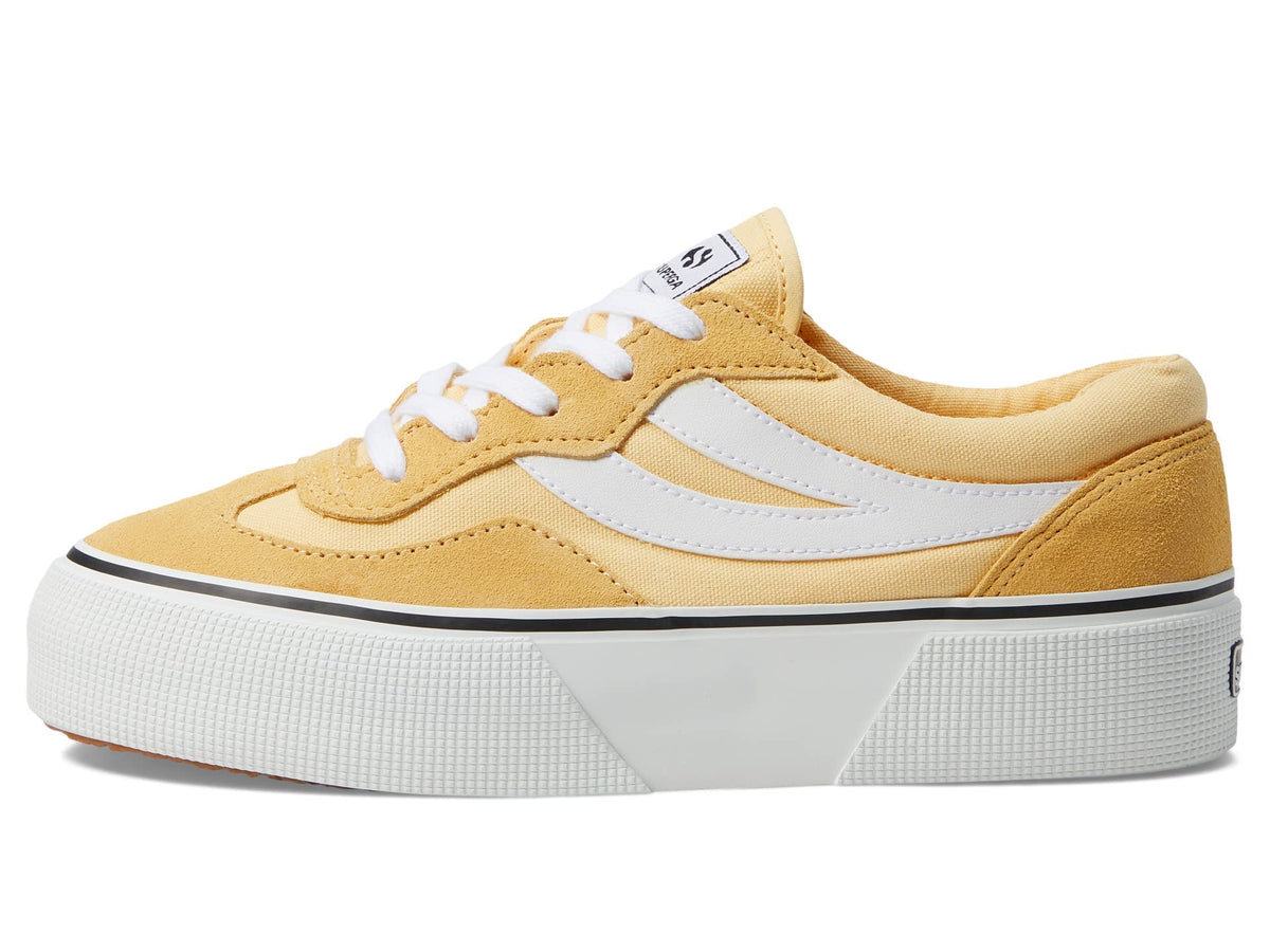 Superga 3041 Revolley Color-Block Platform Yellow Light/White EU 40 (US Women's 9) Medium