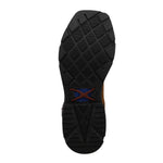 Twisted X Men's 12" Western Work Boot, Square Toe with CellStretch, Clay & Peacock, 10 D
