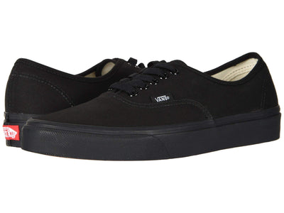 Vans Authentic, Black/Black, Size 7.5
