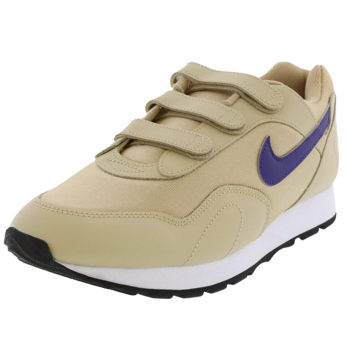 Nike Women's Outburst V Fashion Sneaker (9 M US, Desert Ore/Regency Purple)